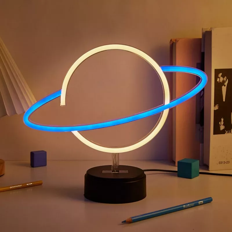 Manta SNL38BLT Style Neon Lights Planet dekoratiivne LED-lamp