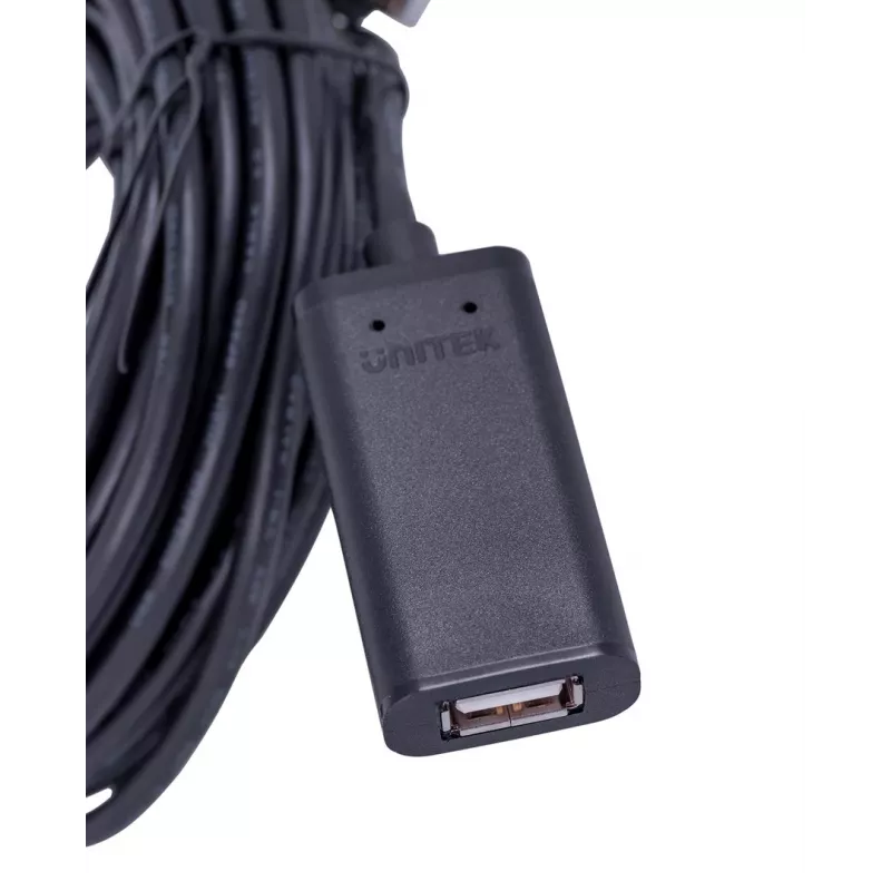 UNITEK Y-278 USB-kaabel USB 2.0 10 m 2 x USB A USB A Must