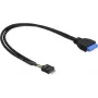 USB 3.0 19 kontaktiga USB 2.0 8 kontaktiga kaabel DeLOCK 83792 60cm must