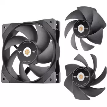 Thermaltake SWAFAN GT12 120 mm korpusventilaator – must