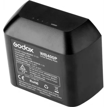 Kaamera välklambi lisaseade Godox WB400P liitiumioonaku 2600 mAh 21,6 V