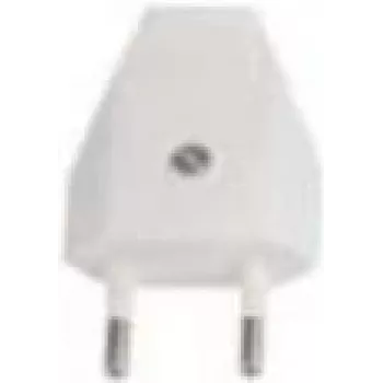Elektriline toitepistik Bachmann 900.011, valge, plastkorpus, 250 V AC, 2,5 A