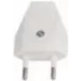 Elektriline toitepistik Bachmann 900.011, valge, plastkorpus, 250 V AC, 2,5 A