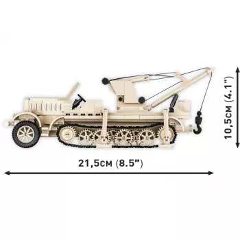Ehitusklotsid Cobi Sd.Kfz. 9/1 Famo — II maailmasõja mudel, 498 tk, mitmevärviline
