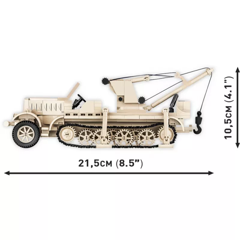 Ehitusklotsid Cobi Sd.Kfz. 9/1 Famo — II maailmasõja mudel, 498 tk, mitmevärviline