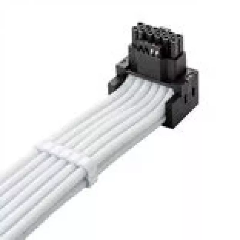 CableMod C-Series Pro ühenduskaabel variant A 90° 16-pin kuni 4×8-pin PCIe, valge