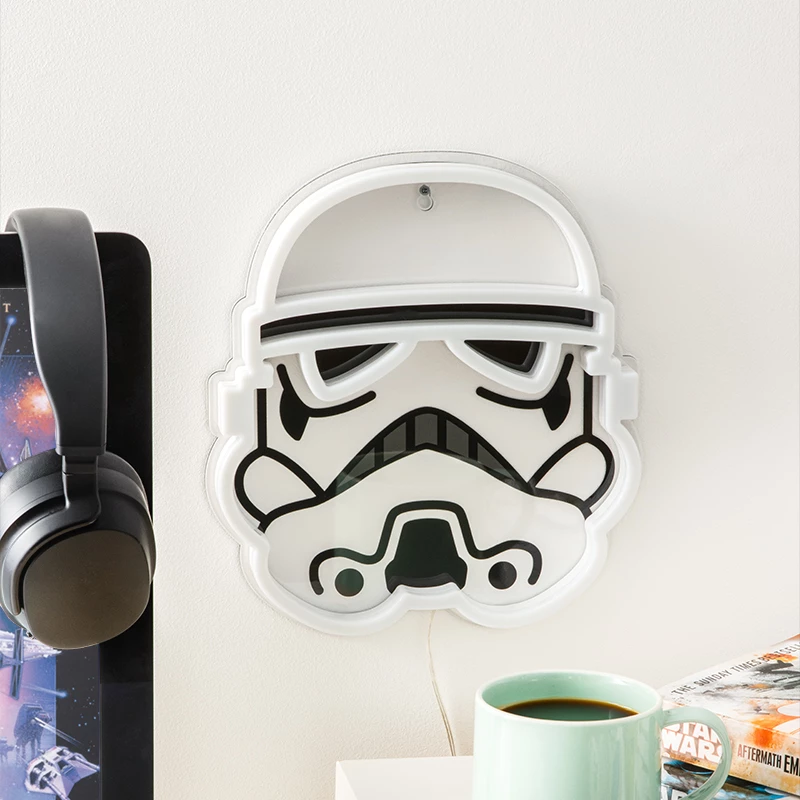 Seinale paigaldatav LED-neoonvalgusti Paladone Stormtrooper mudel PP14595SWVN, dekoratiivne Star Warsi valgustus