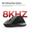Hiir Keychron M6 Paremakäeline Universaalne — Optiline, RF-juhtmevaba + Bluetooth + USB-C, 30000 DPI, Must