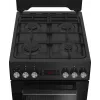 Eraldiseisev pliit BEKO FSM52331DBDS, gaasipliit 4 põletiga (2900/2000/2000/1000 W), elektriahi 60 L, 60 cm, energiaklass A, must