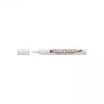 Permanent Marker Edding 8050 Bullet Tip Valge 1 pc