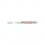 Permanent Marker Edding 8050 Bullet Tip Valge 1 pc
