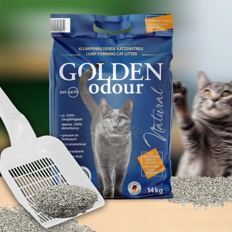 Kassiliiv Golden hall 7 kg — klombistuv bentoniitkassiliiv, tolmuvaba, lõhna kõrvaldav