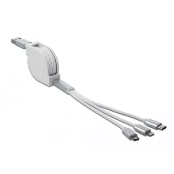 USB-kaabel DeLOCK 85850 0,98 m USB 2.0 USB A USB C/Micro-USB B/Lightning