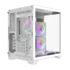 Darflash FT350 arvuti korpus + 5 aRGB ventilaatorit (valge)
