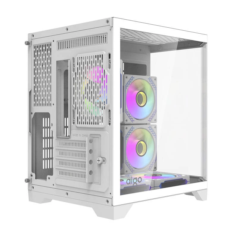 Darflash FT350 arvuti korpus + 5 aRGB ventilaatorit (valge)