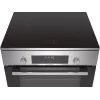 Bosch pliit HLS79Y351U Series 6, pliidiplaadi tüüp: induktsioon, ahju tüüp: elektriline, roostevaba teras, laius 60 cm, grillimine, LCD, 63 L, sügavus 60 cm