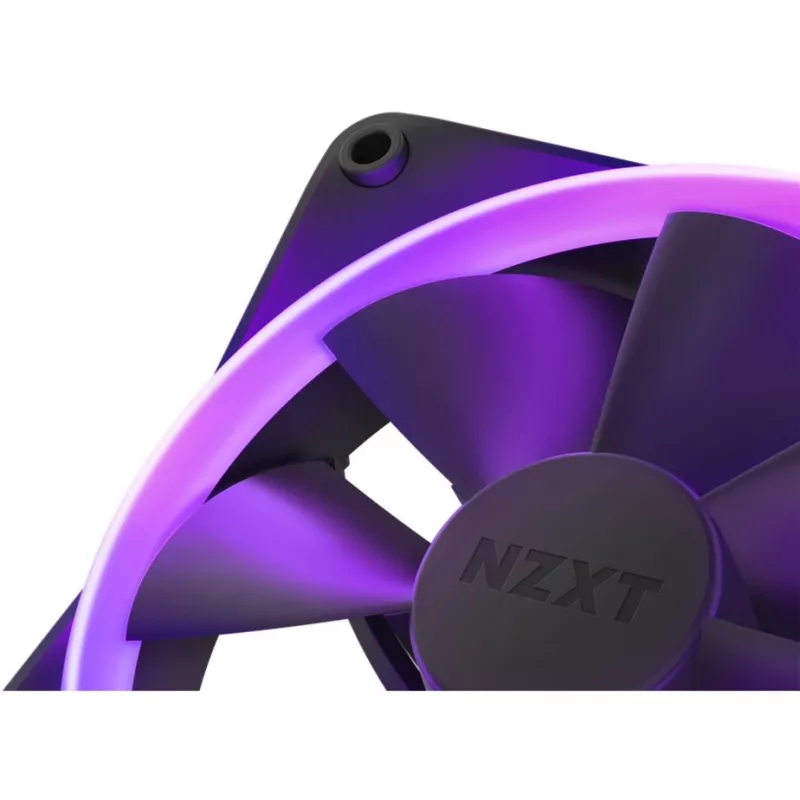 NZXT F140 RGB TWIN ventilaator 14 cm must 500-1800 RPM Fluid Dynamic Bearing
