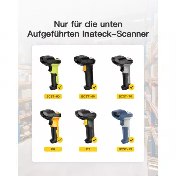 Vöötkoodiskanner Inateck BS04001 2-in-1 juhtmevaba USB laetav käeshoitav skanner