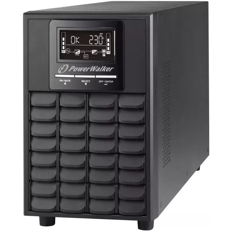 PowerWalker VFI 1000 CG PF1 katkematu toiteallikas (UPS) Kahekordne muundus (Online) 1 kVA 1000 W 4 vahelduvvoolu pistikupesa