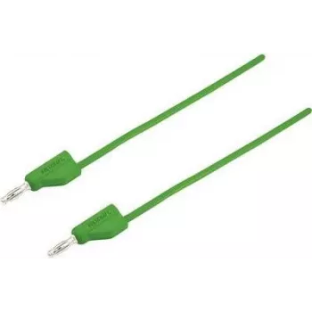 VOLTCRAFT Test Lead [Plug 4 mm - Plug 4 mm] 0.25 m Green MSB-300 (MSB-300-0.25-GR)