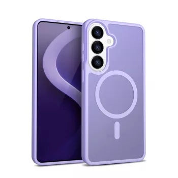 Crong Hybrid Matte Magnetic ümbris Samsung Galaxy S26 jaoks — TPU+PC, lavendel