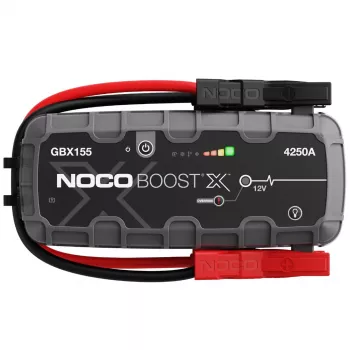 Vehicle jump starter NOCO GBX155, 4250 A output, 99 Wh Li‑Ion, 60 W charging, IP65, built‑in 500 lm LED flashlight