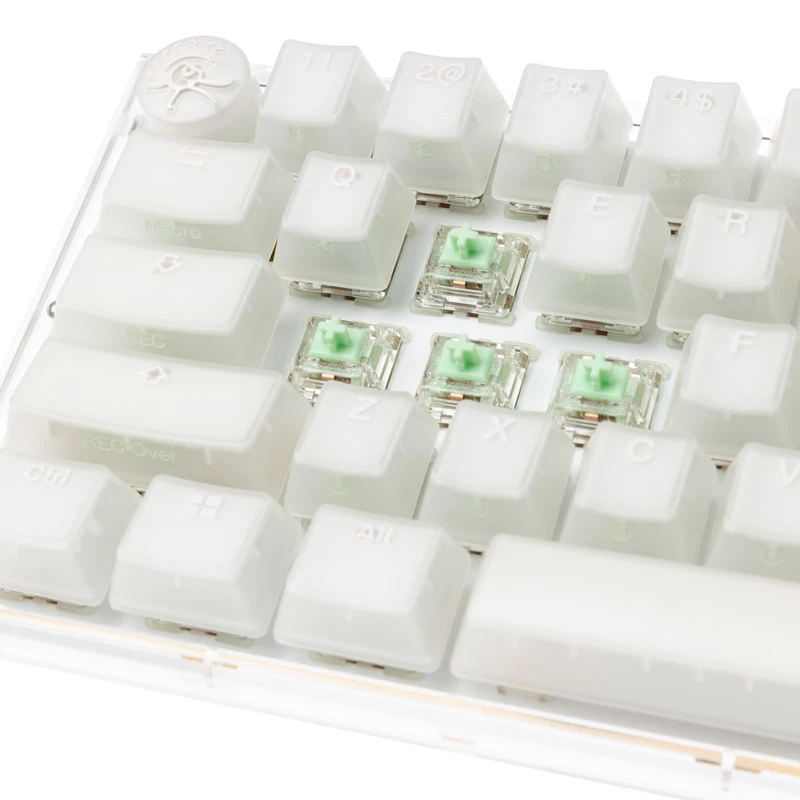 Ducky One 3 Aura Valge Mini Gat B Kan US klaviatuur mängimiseks, USB, QWERTY, US International