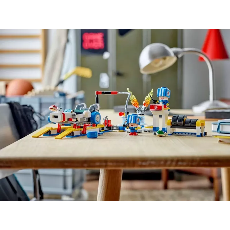 Konstruktsioonimänguasi LEGO komplekt 72035 Super Mario Mario Kart Toadi töökoda, interaktiivsed tasemed ja figuurid