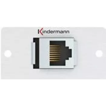 Kindermann Konnect 50 alu - Modulaarne Faceplate-Snap-In - RJ-45