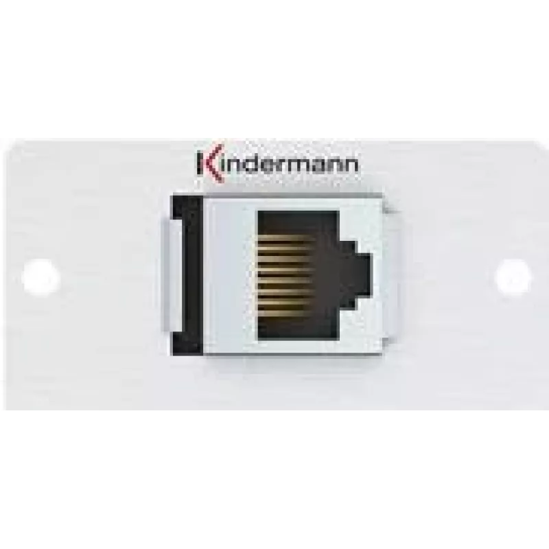 Kindermann Konnect 50 alu - Modulaarne Faceplate-Snap-In - RJ-45
