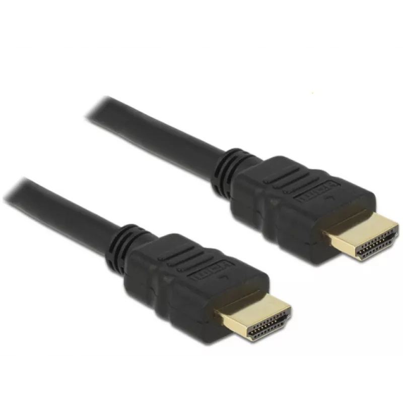 DeLOCK - Video-/Audio-/Võrgukaabel - HDMI - 28 AWG - HDMI, 19-pin (M) - HDMI, 19-pin (M) - 50 cm - Must (84751)