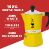 Moka pot Bialetti Rainbow must kollane