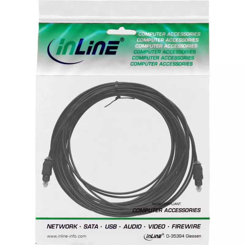 Optiline helikaabel Toslink isane / isane 1 m InLine 89921