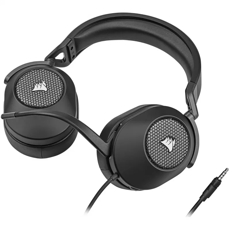 Kõrvaklapid CORSAIR HS65 SURROUND juhtmega mängukõrvaklapid, supra-aural, 3,5 mm + USB adapter, 32 Ω, 282 g, süsinik