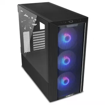 Lian Li LANCOOL III Midi Tower Must, Läbipaistev