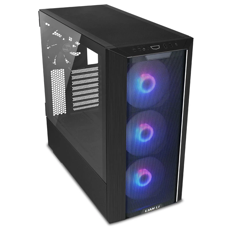 Lian Li LANCOOL III Midi Tower Must, Läbipaistev