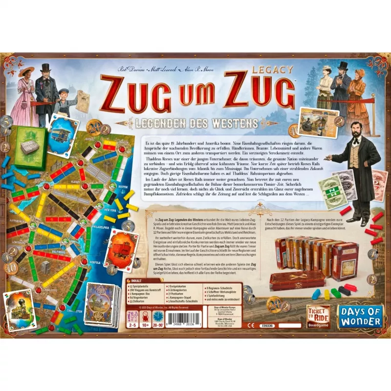 Zug um Zug Legacy: Legenden des Westens, lauamäng