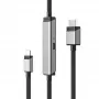 ALOGIC ULCHDPD01-SGR videokaabli adapter 1 m USB USB-C HDMI + USB hõbedane