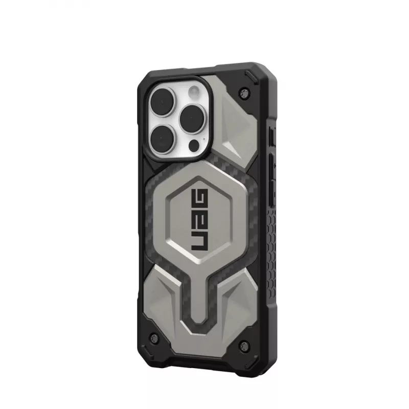 Urban Armor Gear Monarch Pro mobiiltelefoni ümbris 16 cm (6.3) kate Titanium