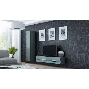 Cama TV-alus VIGO uus 30/140/40 hall/hall läikiv