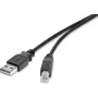 USB 2.0 kaabel Renkforce 1487688, 0,3 m, must, kullatud kontaktid