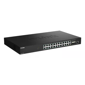 D-Link 28-pordiline 2.5G mitme-gigabitine nutihallatav kommutaator 4 x 10G SFP+ pordiga