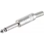 Mono 2‑Pole 6.3 mm Jack Plug ShiverPeaks 22220506 Metal, 6.3 mm mono konnektor