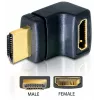 HDMI-adapter DeLOCK 65072 HDMI-pistik – HDMI-pesa 90° ülespoole
