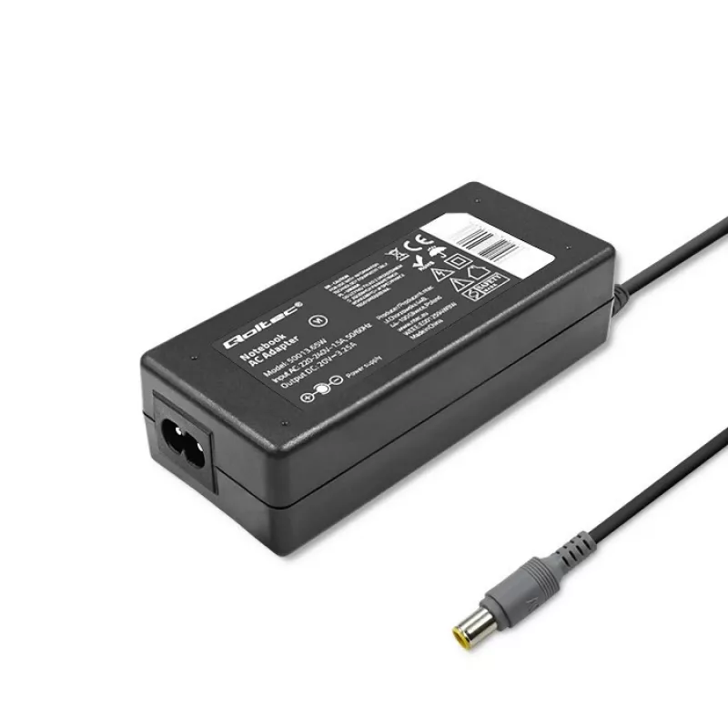 Qoltec sülearvuti toiteplokk IBM 65w 3.52a 20v 7.9x5.5 + pin IBM 50013.65w