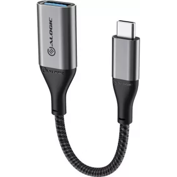 Alogic Super Ultra - USB-adapter - 24 kontaktiga USB-C (M) USB Type A (W) - USB 3.1 Gen 1 - 15 cm - kosmosehall (ULCAA-SGR)