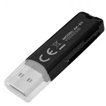 SD-kaardilugeja, USB 2.0, 480 Mbps, AK-63 Savio SAVAK-63