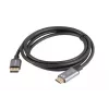 Lanberg CA-DPHD-20CU-0018-BK videokaabli adapter 1.8 m DisplayPort HDMI Type A (Standard) Must, Hõbedane