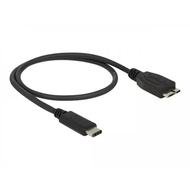 USB-kaabel DeLOCK 0,5 m USB3.1 C - MicroUSB3.1 B