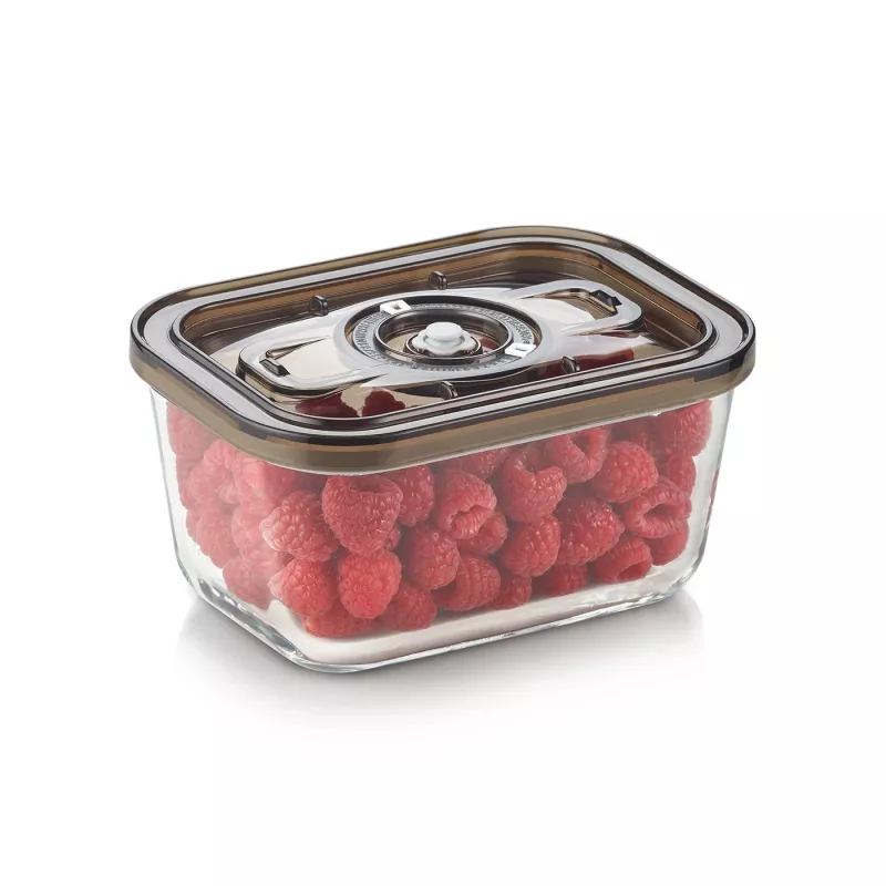 Caso klaasist vaakumkonteiner plastkaanega | VacuBoxx Eco M | Läbipaistev